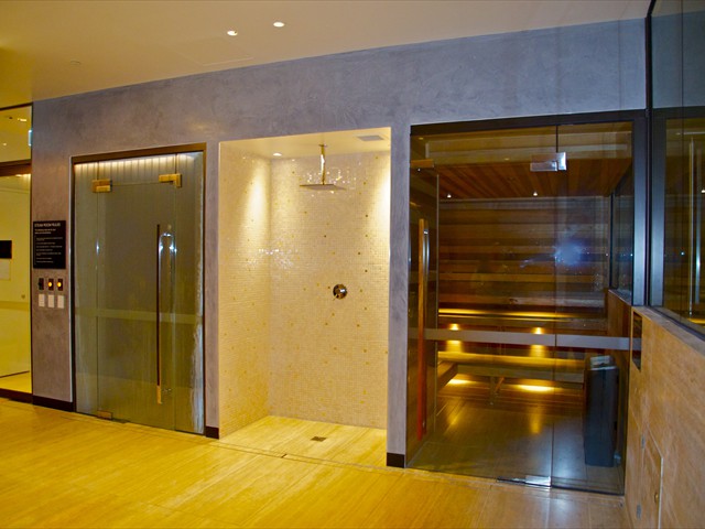 ABODE: 55th floor dry sauna and steam room