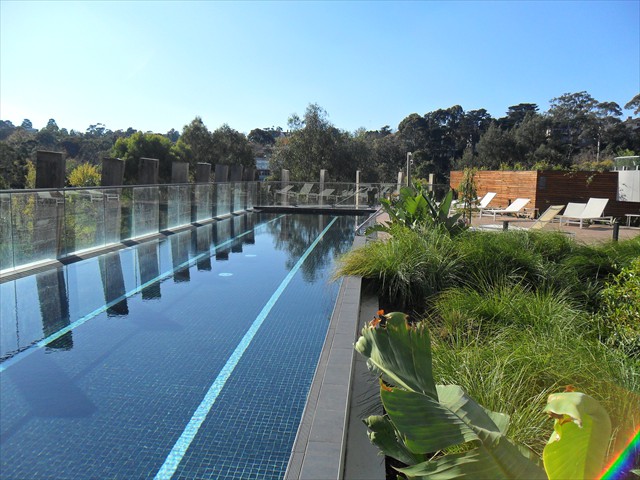 EDEN: Heated Lap pool and spa with River views